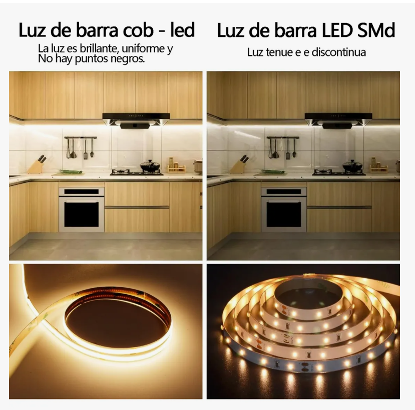 Foto 7 pulgar | Tira Luz Led Flex 24v  10m Interior 320leds/m Regulador