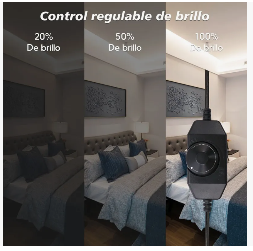 Foto 3 | Tira De Luz Led Blancas Regulable Ip67 5m 600led Para Hogar