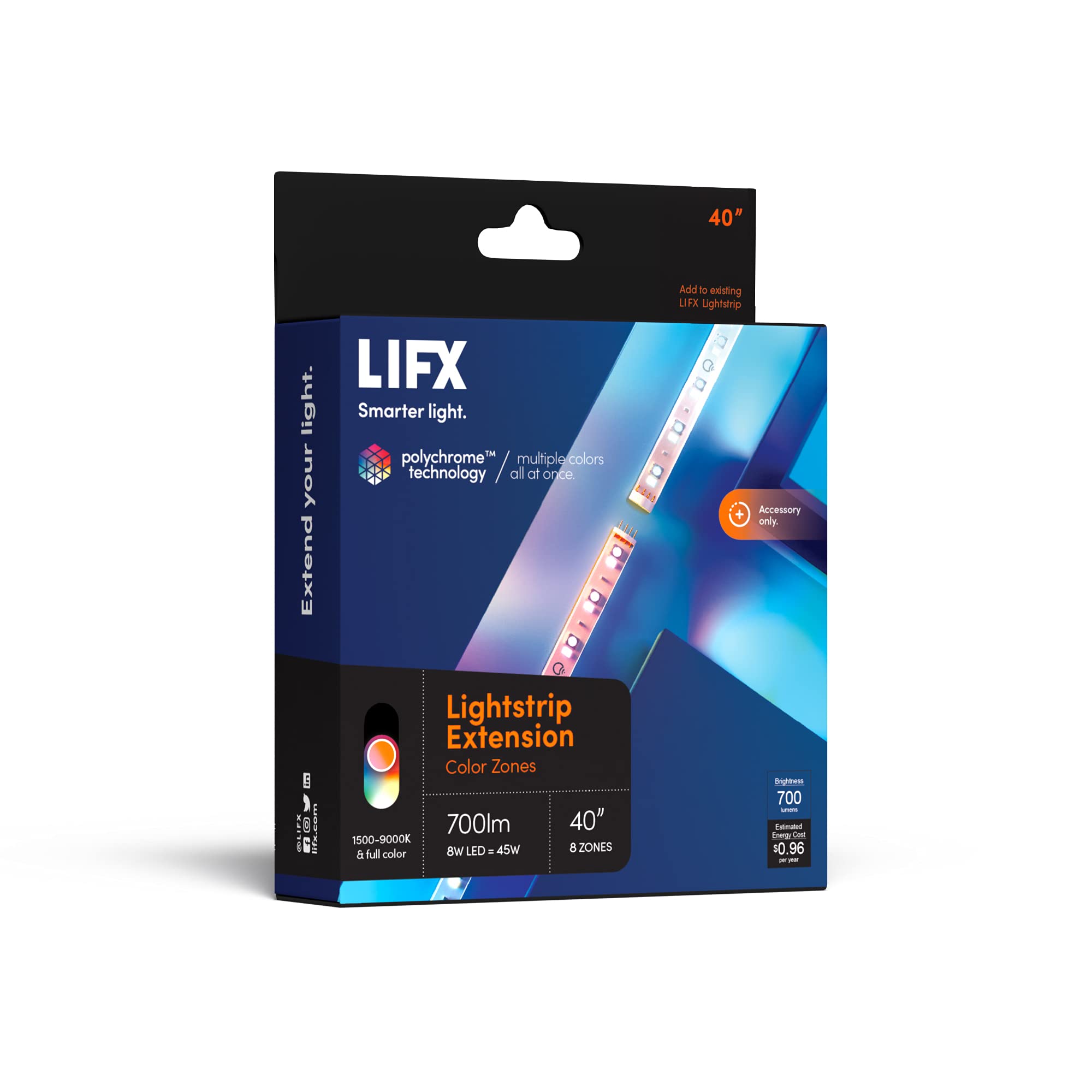 Foto 1 | Tira De Luz Led Lifx Lightstrip 40 Extension, A Todo Color - Venta Internacional.