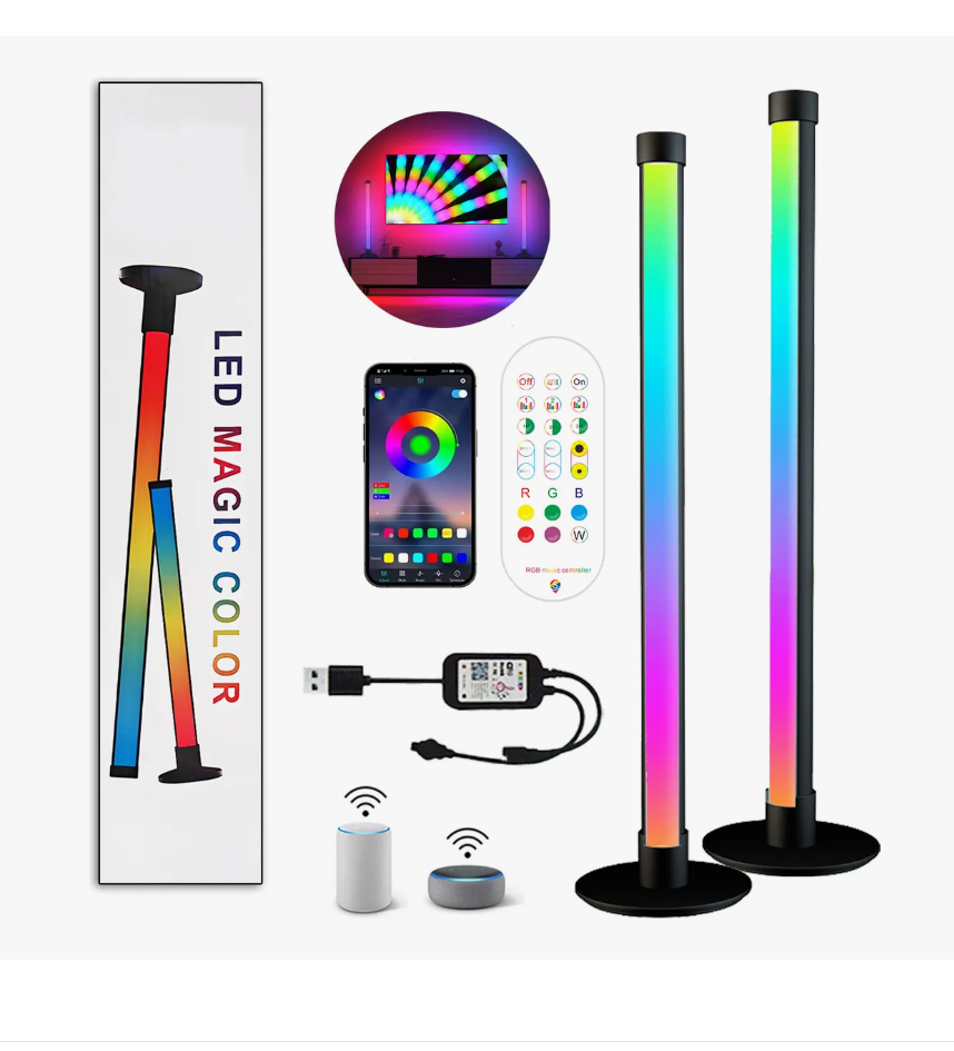 Foto 1 | Barra de Luz Led Inteligente Wifi Alexa Música Rgbic