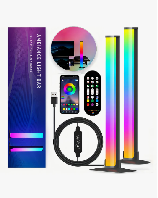 Barra de Luz Led 2 Piezas con App Control Luz Ambiental