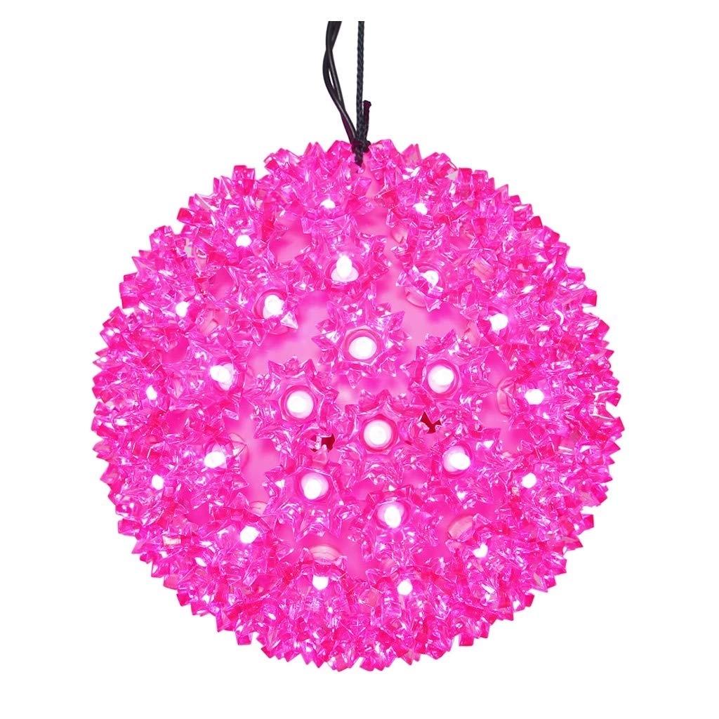 Foto 2 pulgar | Adorno Esférico Led Con Forma De Estrella Vickerman X121009, Luces Rosas - Venta Internacional.