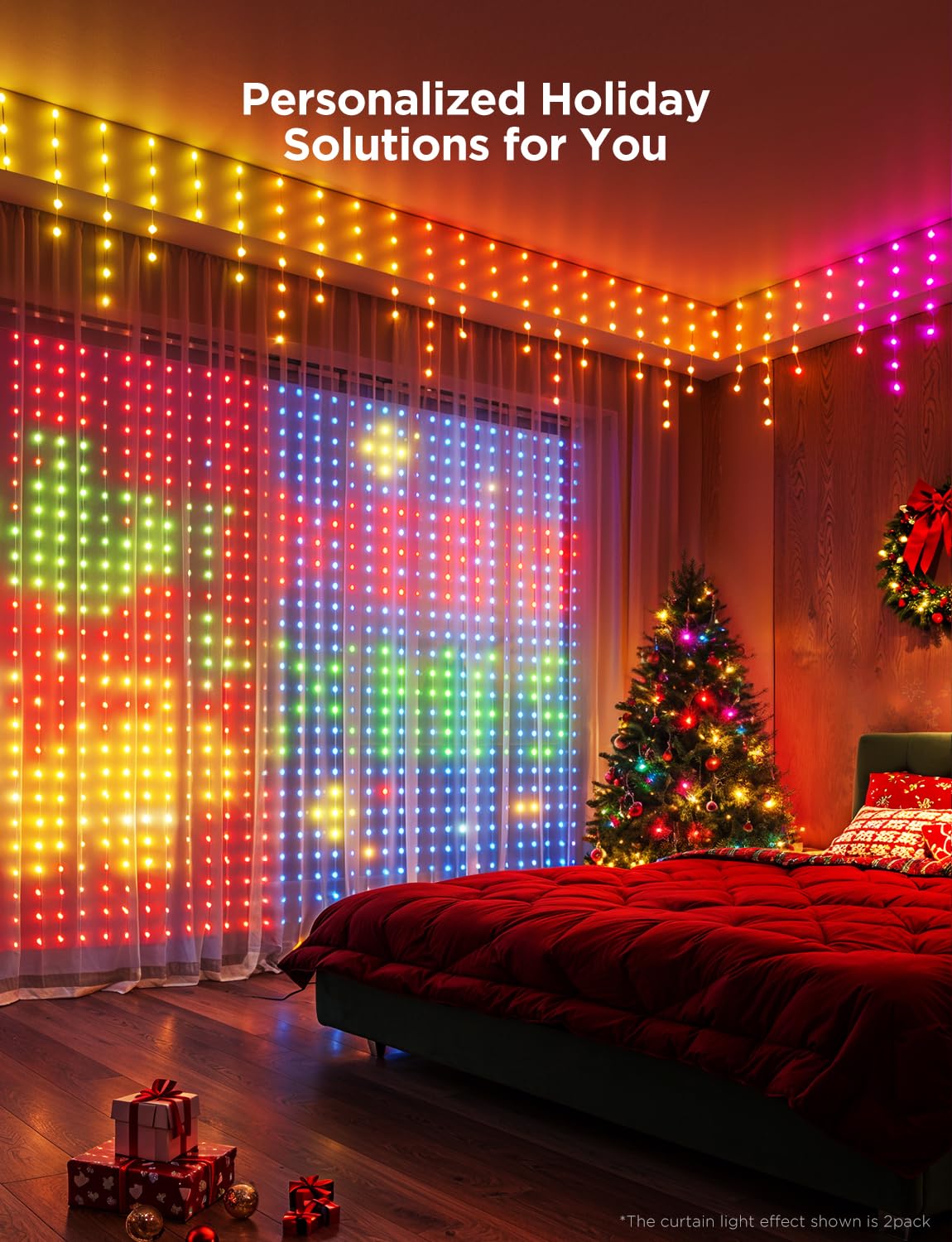 Foto 2 | Juego De Luces Navideñas Govee Holly-jolly Rgbic Led, 1 Paquete - Venta Internacional.