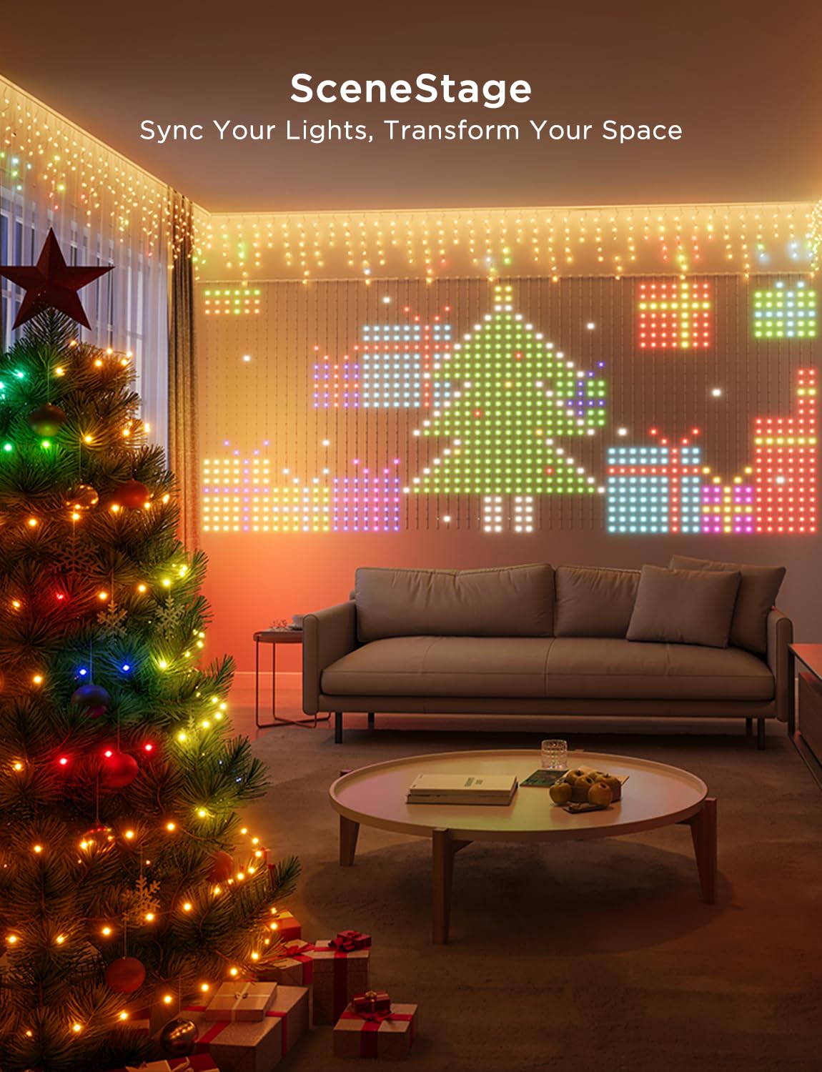 Foto 7 | Juego De Luces Navideñas Govee Holly-jolly Rgbic Led, 1 Paquete - Venta Internacional.