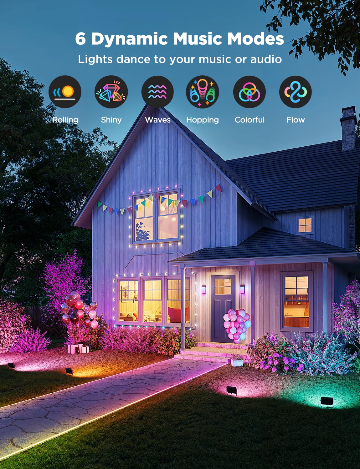 Foto 7 | Focos Led Govee Rgbic, Blanco Cálido Y Frío, Paquete De 4 Unidades - Venta Internacional.