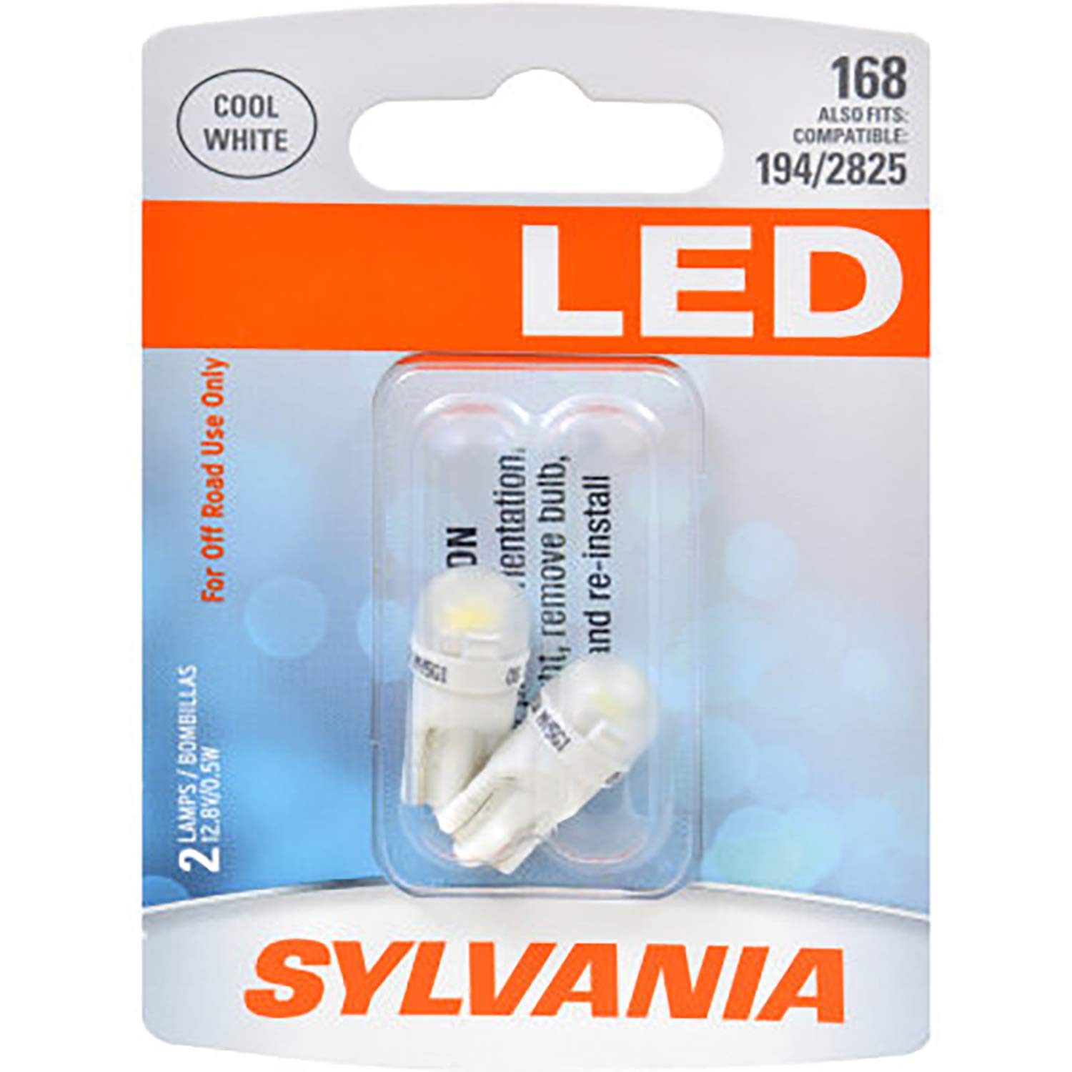 Foto 1 | Minibombilla Led Sylvania 168 T10 W5w Blanca (2 Bombillas) - Venta Internacional.