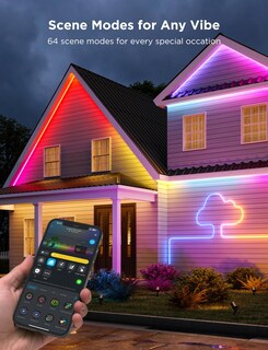 Foto 2 | Luces Tipo Cuerda De Neón Para Exteriores Govee, 20 M, Rgbic, Impermeables - Venta Internacional.