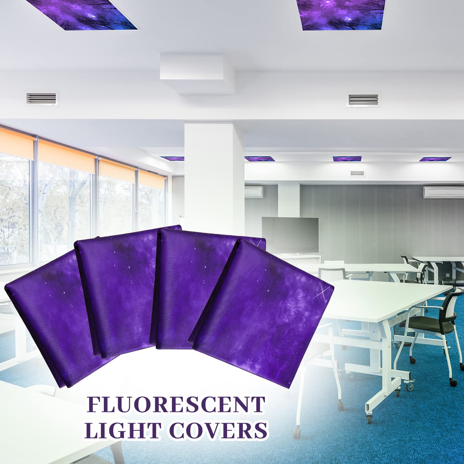 Foto 7 pulgar | Paquete De 8 Fundas De Luz Fluorescente Patelai Para Aula De 4 X 2 Pies - Venta Internacional.