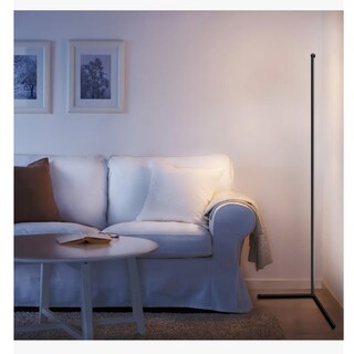 Foto 3 | Lampara De Piso Rgb Con 1.42m Control Remoto Rgbic Rainbow Bluetooth Color Negro