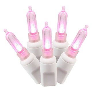 Foto 1 | Juego De Luces Led Vickerman 100 Luces Rosas Italianas Sobre Cable Blanco - Venta Internacional.