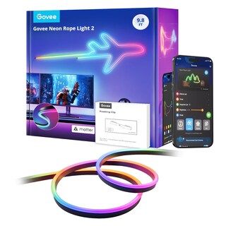 Foto 4 | Govee 3 Metros De Tira De Luz Neon Pre Instalada Con Soporte Matter (homekit, Google, Alexa, Smarthings)