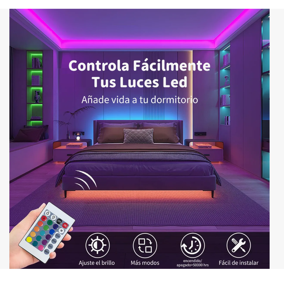 Foto 3 pulgar | Tira de Luz Led con Bluetooth 20 M