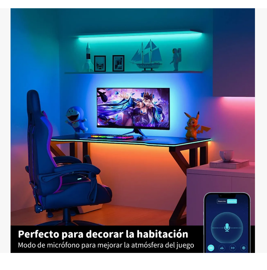 Foto 4 pulgar | Tira de Luz Led con Bluetooth 20 M
