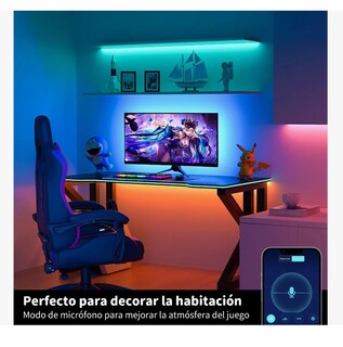 Foto 3 | Tira de Luz Led con Bluetooth 20 M
