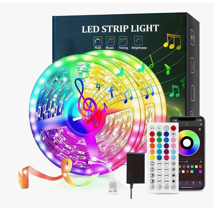 Foto 2 pulgar | Luces Led App Bluetooth Control 5050 Rgb 20m