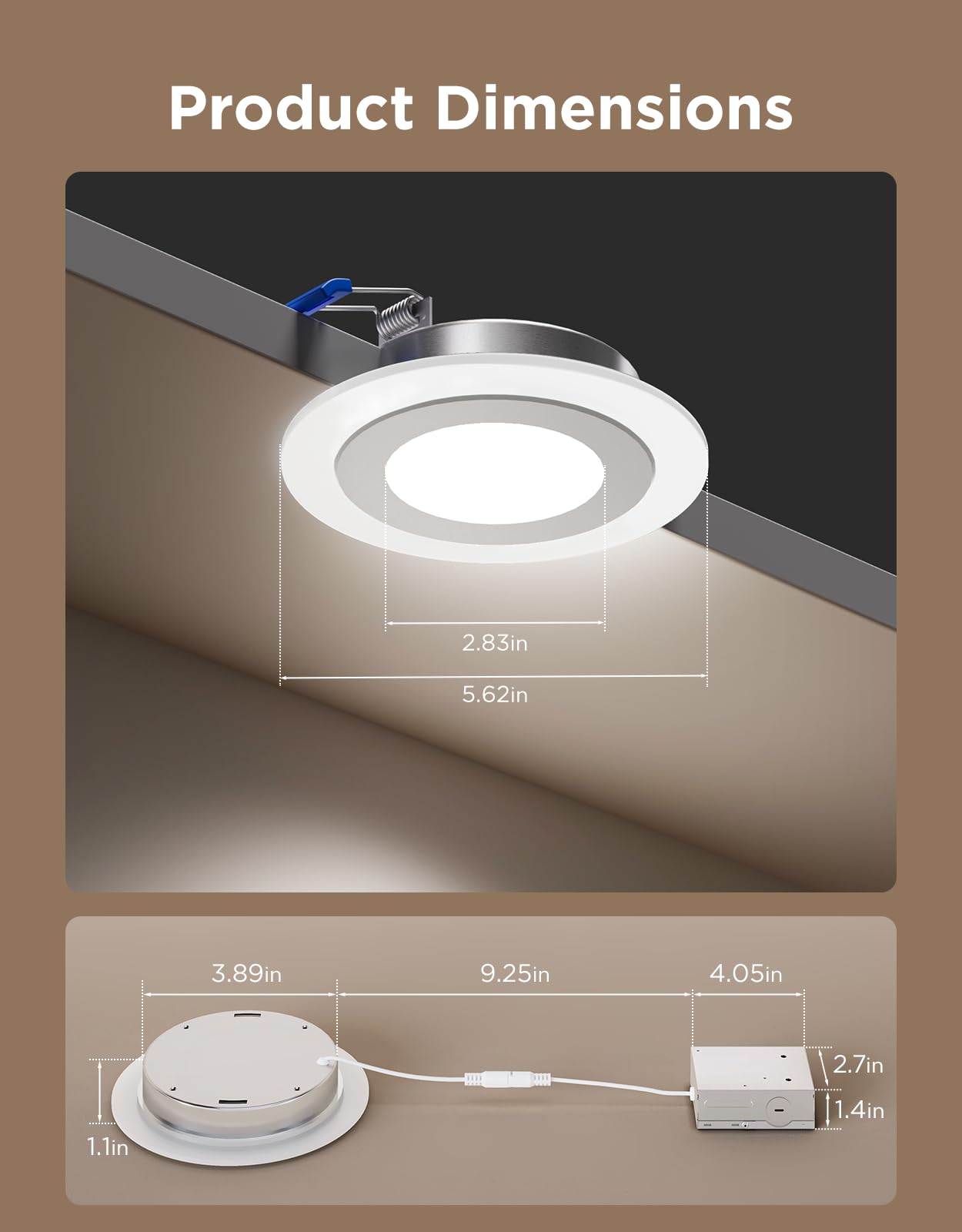 Foto 8 pulgar | Iluminación Empotrada Inteligente Govee Led Rgbic De 10 Cm, 900 Lúmenes, 2700 K, 6500 K - Venta Internacional.