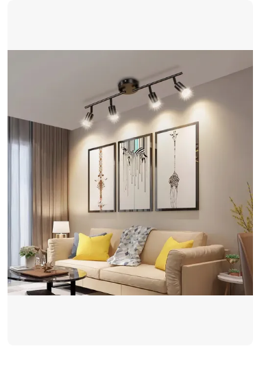 Foto 3 pulgar | Lámparas De Riel Lámpara De Techo Decorativas Moderna Para Sala Y Interiores