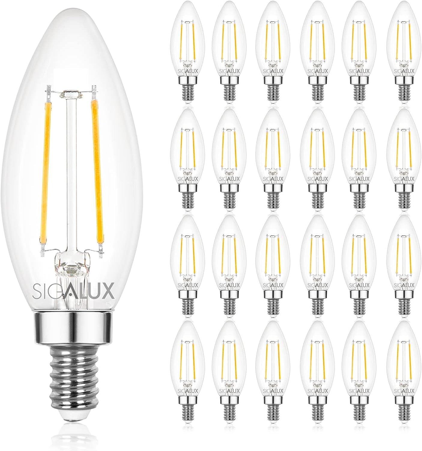 Foto 2 pulgar | Bombilla Led Sigalux E12 De 3 W (40 W)  Regulable  2700 K  Color Blanco Suave  Paquete De 24 - Venta Internacional.
