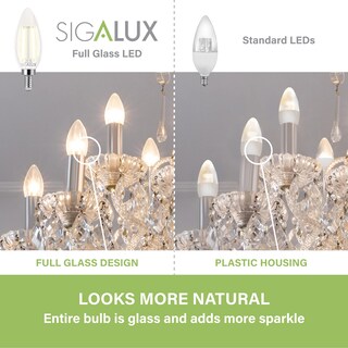 Foto 3 | Bombilla Led Sigalux E12 De 3 W (40 W) Regulable 2700 K Color Blanco Suave Paquete De 24 - Venta Internacional.