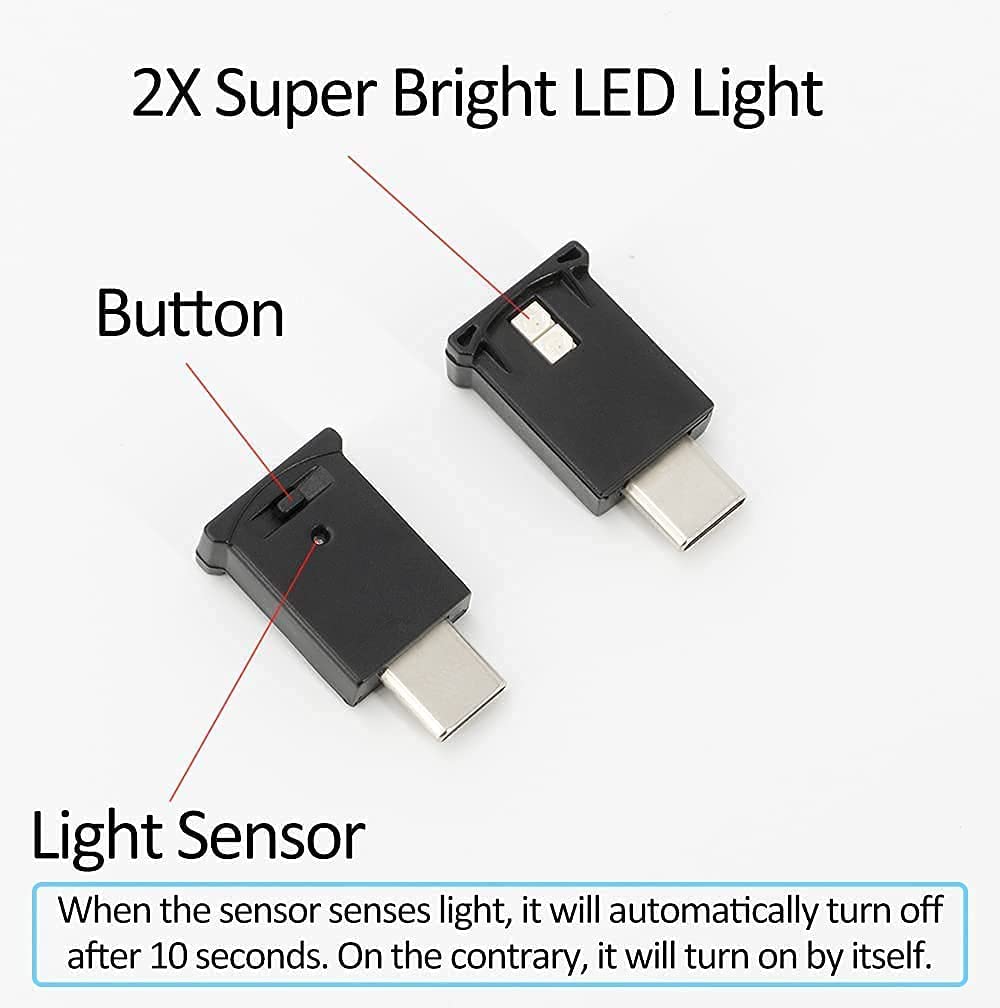 Foto 6 | Luz Led Rgb Aozita Mini Usb Tipo C Con Brillo Ajustable - Venta Internacional.