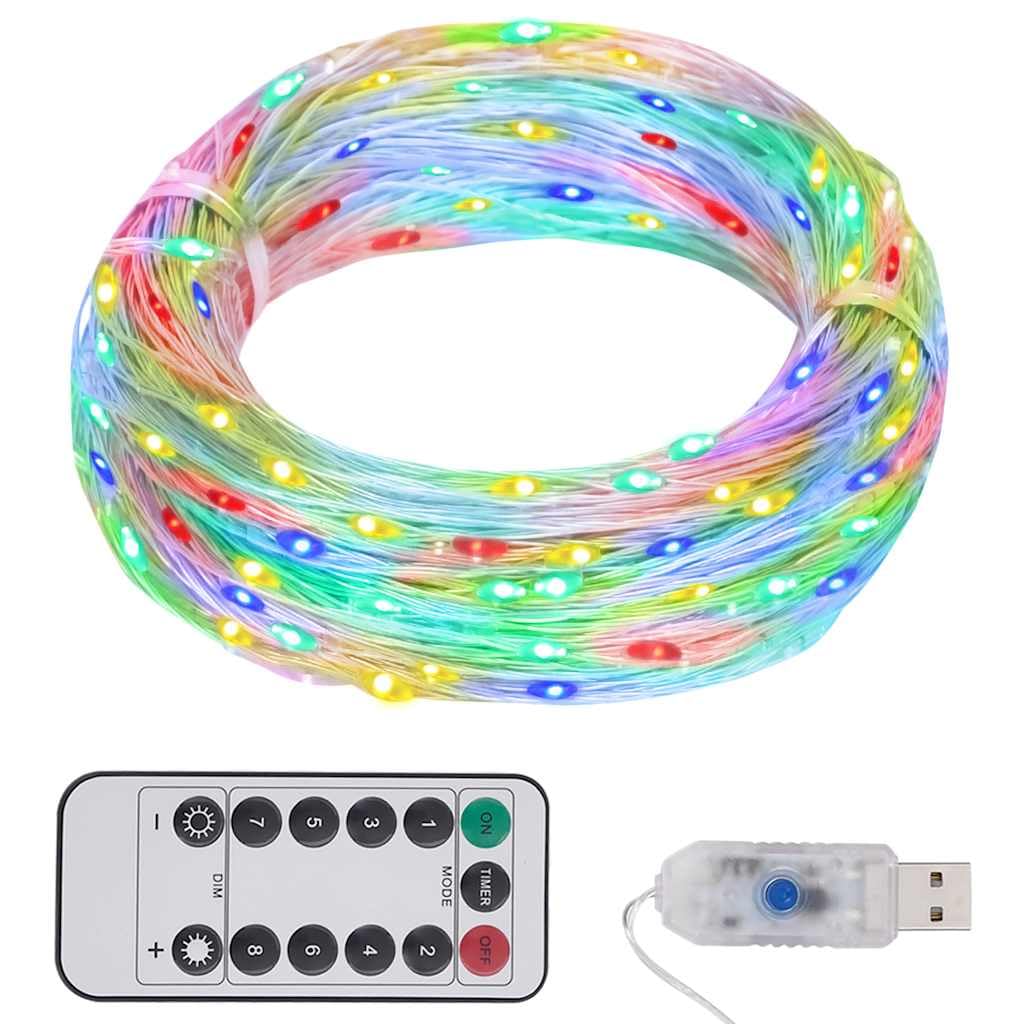 Foto 2 pulgar | Cadena De Luces Led Vidaxl  Multicolor  15 M  150 Bombillas  8 Modos - Venta Internacional.
