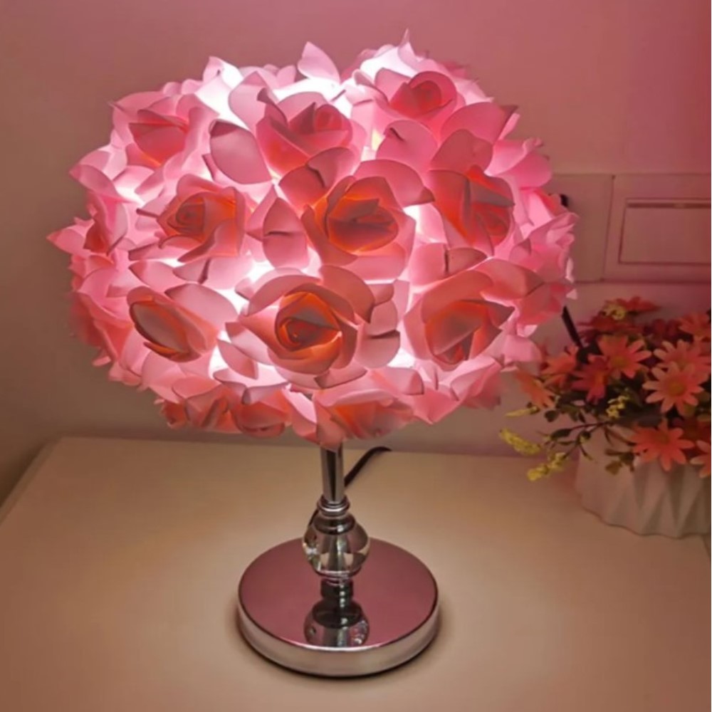 Foto 3 | Lampara Decorativa De Rosas Rosas