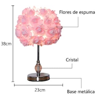 Foto 5 | Lampara Decorativa De Rosas Rosas