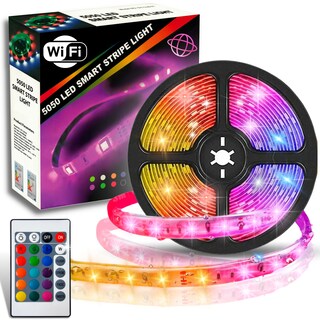 Foto 1 | Tira De Luz Led Smart Wifi 5050 Ip65 De 5m | Impermeable, Flexible, Rgb | Colores Pastel, Controlable Por Voz Con Alexa