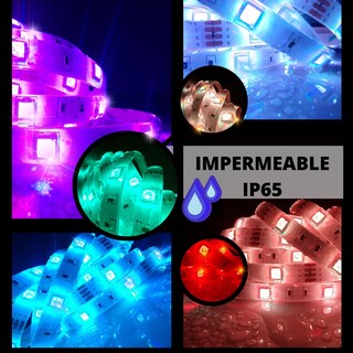 Foto 4 | Tira De Luz Led Smart Wifi 5050 Ip65 De 5m | Impermeable, Flexible, Rgb | Colores Pastel, Controlable Por Voz Con Alexa