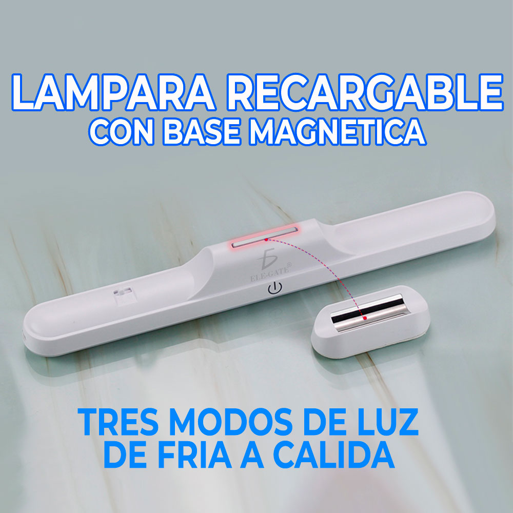 Foto 4 pulgar | Lámpara Recargable Elegate con Base Magnética