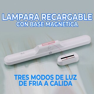 Foto 3 | Lámpara Recargable Elegate con Base Magnética