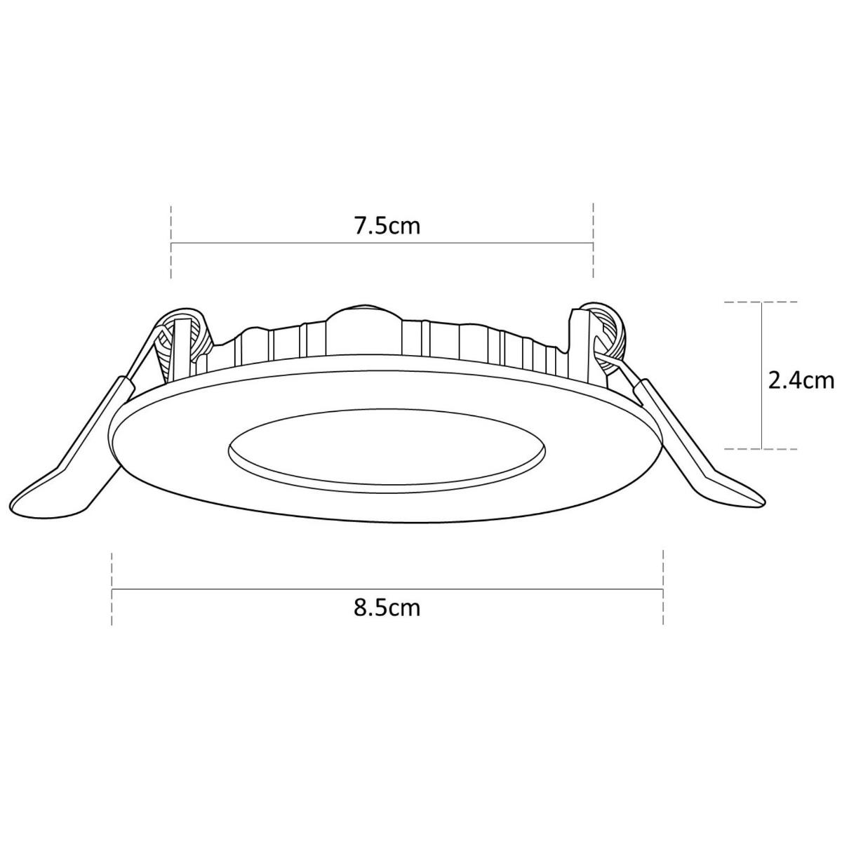 Foto 7 | Pack 12 Lámparas Empotrables Led 4w, Luz Neutra 4000k, Estévez