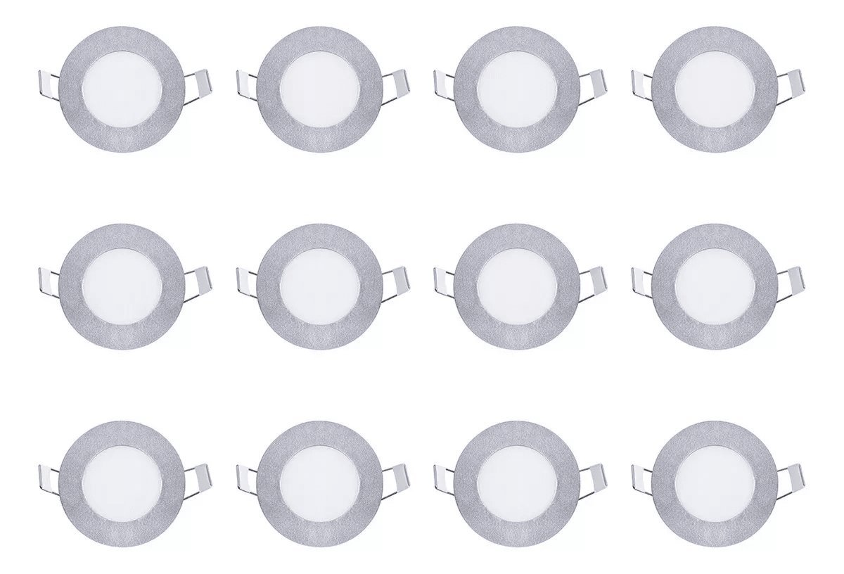 Foto 2 | Pack 12 Lámparas Led Empotrable Estevez 4w Luz Neutra