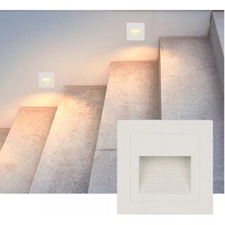 Foto 3 | Set Lampara Led Escalera Pared Foco 3w Ip65 Blanco-luz Calida-3500k 4 Piezas Eo Safe Imports Esi-14283 Blanco