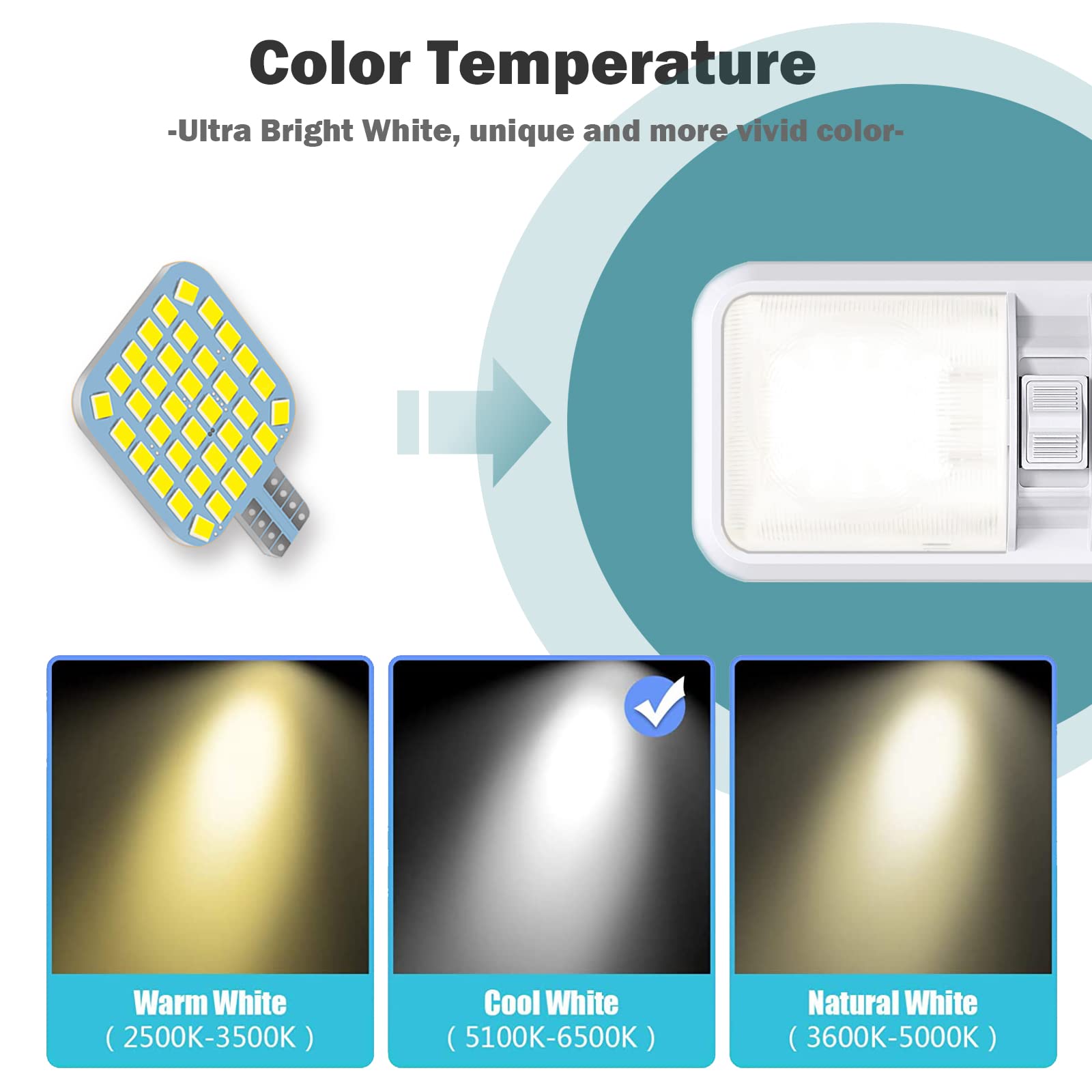Foto 6 pulgar | Bombillas Led Xishwon T10 921 922 912 194 6500 K 12 V 20 Unidades - Venta Internacional.