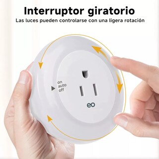 Foto 2 | Luz Nocturna Con Enchufe Pared Eo Safe Imports Esi-18836 Blanco