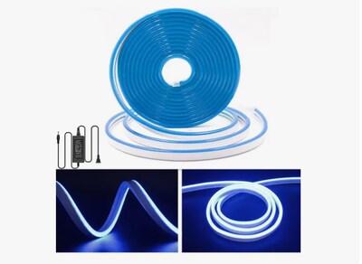 Foto 1 | Tiras De Leds Luz Luces Neón Flexible Manguera Con Fuente 5m