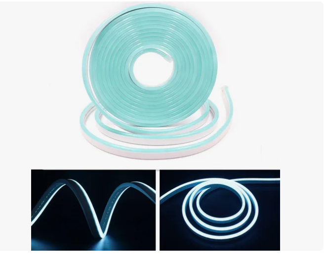 Foto 1 | Tiras De Leds Luz Luces Neón Flexible Manguera Con Fuente 5m
