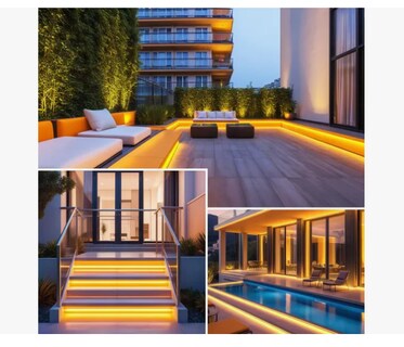Foto 5 | Tiras De Leds Luz Luces Neón Flexible Manguera Con Fuente 5m