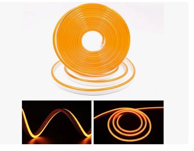 Foto 1 | Tiras De Leds Luz Luces Neón Flexible Manguera Con Fuente 5m