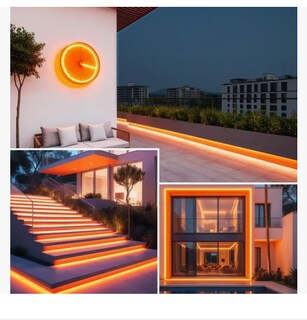 Foto 5 | Tiras De Leds Luz Luces Neón Flexible Manguera Con Fuente 5m