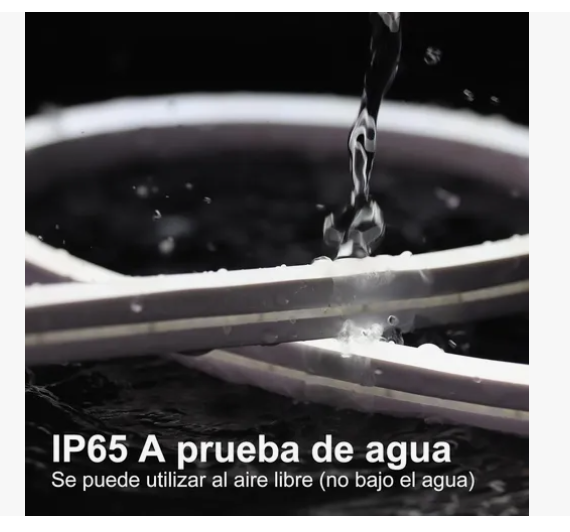 Foto 5 pulgar | Tiras De Leds Luz Luces Neón Flexible Manguera Con Fuente 5m