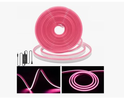 Foto 1 | Tiras De Leds Luz Luces Neón Flexible Manguera Con Fuente 5m