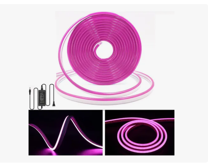 Foto 1 | Tiras De Leds Luz Luces Neón Flexible Manguera Con Fuente 5m