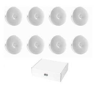 Foto 1 | Lámparas Pared Focos Led Clóset Recargable Usb 8pzs Eo Safe Imports Esi-19498 Blanco