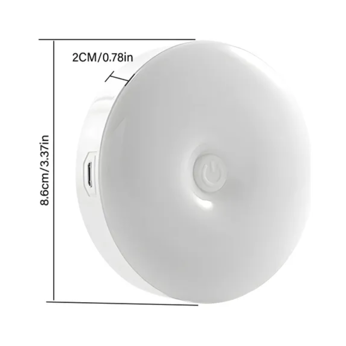 Foto 3 pulgar | Lámparas Pared Focos Led Clóset Recargable Usb 8pzs  Eo Safe Imports Esi-19498 Blanco
