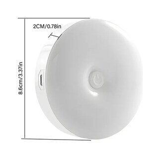 Foto 2 | Lámparas Pared Focos Led Clóset Recargable Usb 8pzs Eo Safe Imports Esi-19498 Blanco