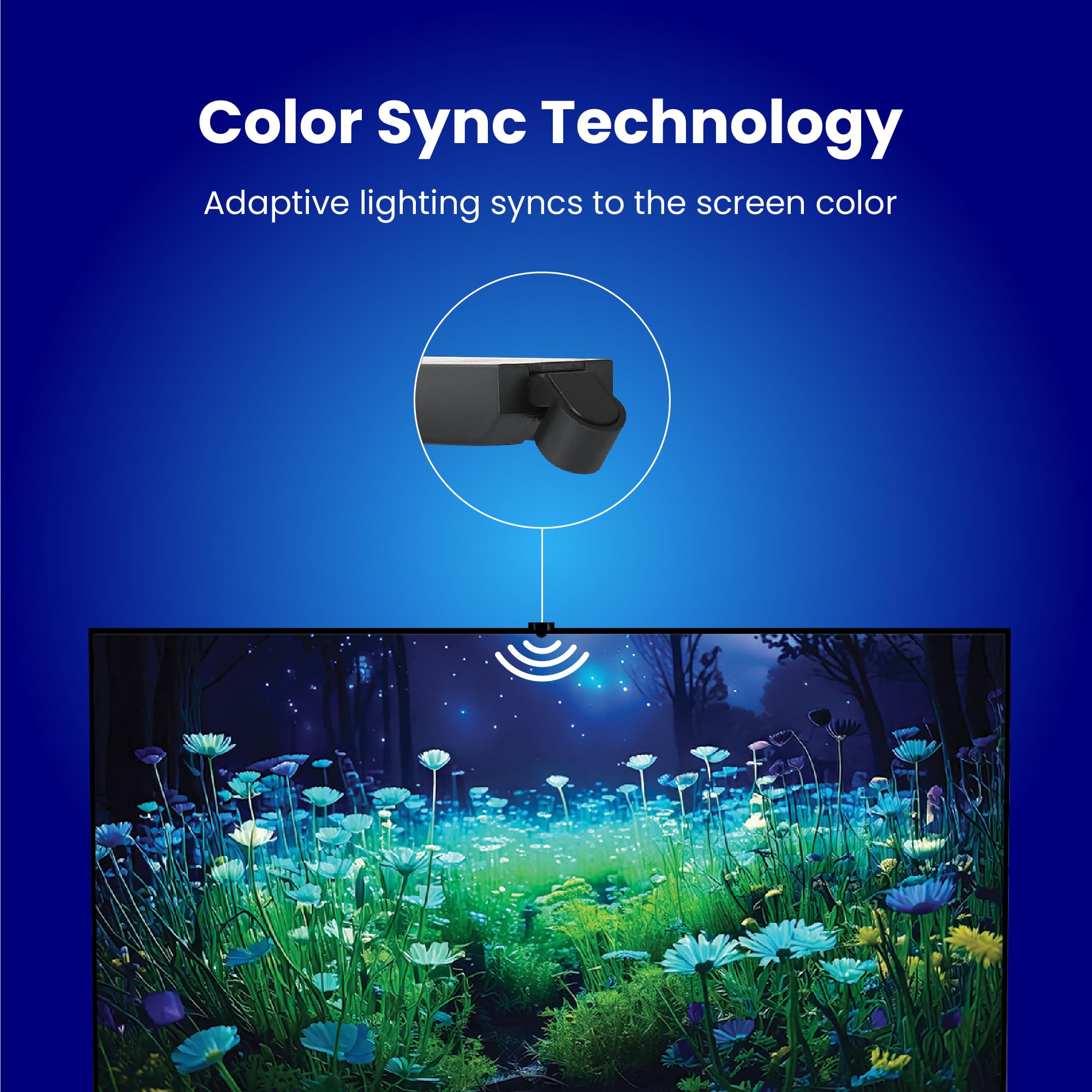 Foto 4 | Iluminación Smart Tv Feit Electric Tapetv85/rgb/ag 55-85 - Venta Internacional