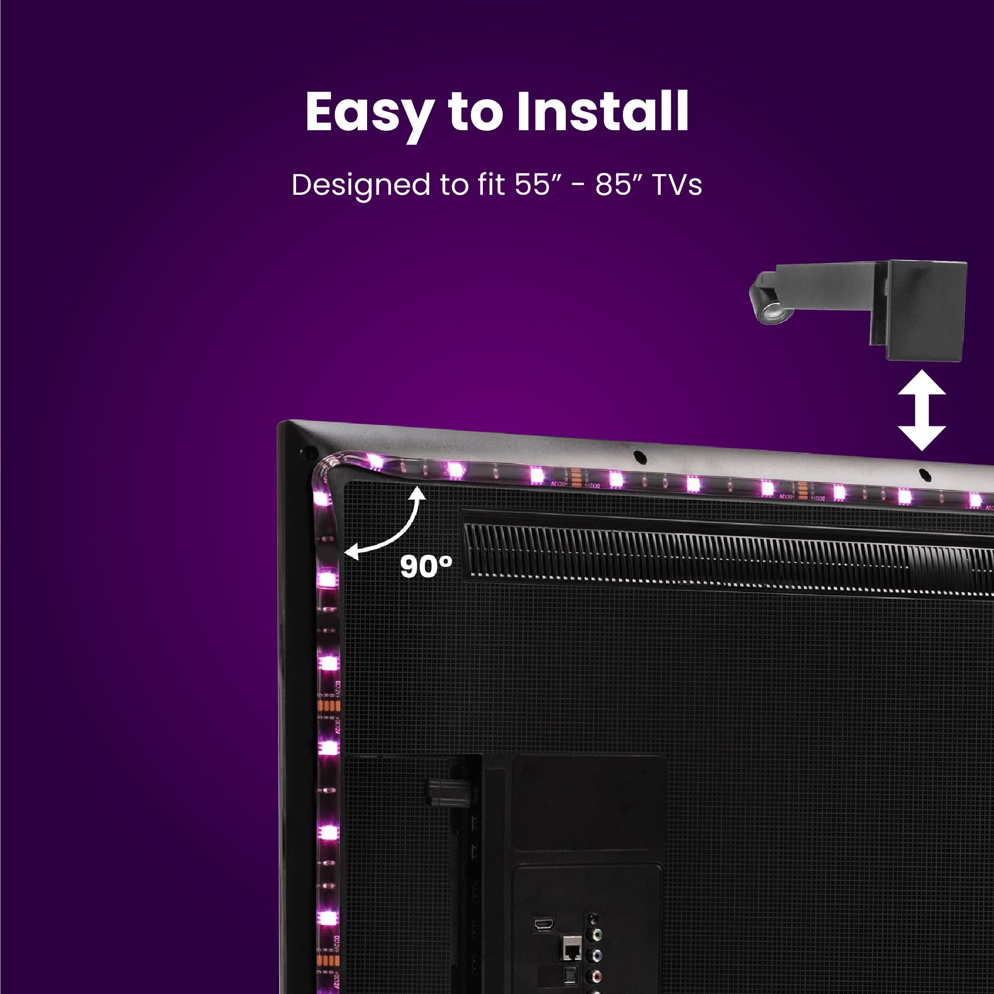 Foto 5 | Iluminación Smart Tv Feit Electric Tapetv85/rgb/ag 55-85 - Venta Internacional