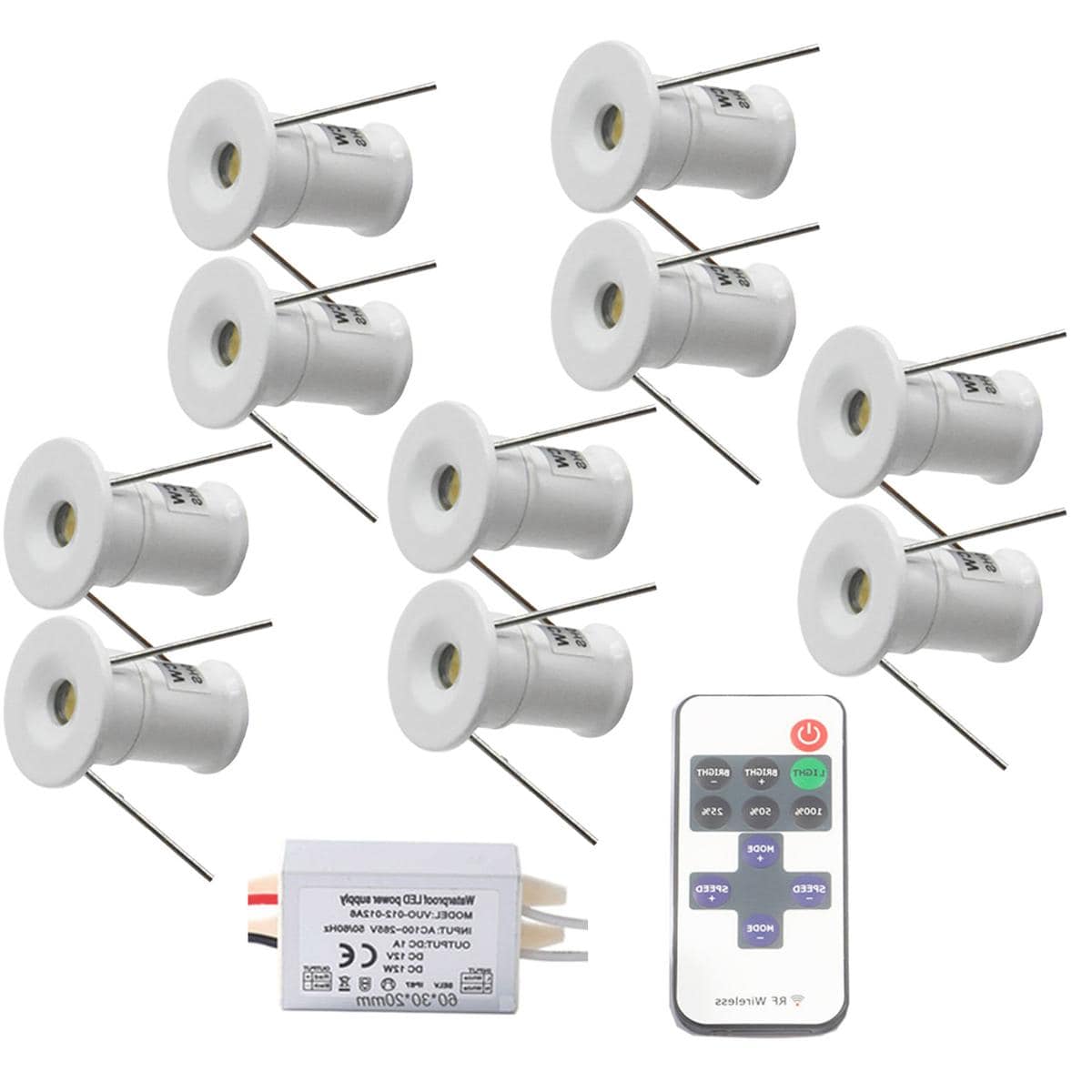 Foco Led Para Habitación Ventdepot Mximw-005 10 Piezas Blanco $1,375